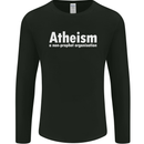 Atheism a Non Profit Organisation Atheist Mens Long Sleeve T-Shirt Black