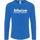Atheism a Non Profit Organisation Atheist Mens Long Sleeve T-Shirt Royal Blue
