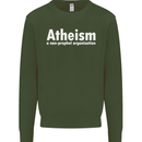 Atheism a Non Profit Organisation Atheist Mens Sweatshirt Jumper Forest Green