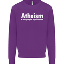 Atheism a Non Profit Organisation Atheist Mens Sweatshirt Jumper Purple