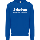 Atheism a Non Profit Organisation Atheist Mens Sweatshirt Jumper Royal Blue