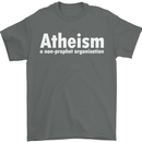 Atheism a Non Profit Organisation Atheist Mens T-Shirt Cotton Gildan Charcoal