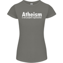 Atheism a Non Profit Organisation Atheist Womens Petite Cut T-Shirt Charcoal