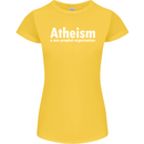 Atheism a Non Profit Organisation Atheist Womens Petite Cut T-Shirt Yellow