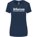 Atheism a Non Profit Organisation Atheist Womens Wider Cut T-Shirt Navy Blue
