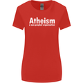 Atheism a Non Profit Organisation Atheist Womens Wider Cut T-Shirt Red