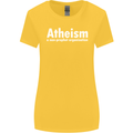 Atheism a Non Profit Organisation Atheist Womens Wider Cut T-Shirt Yellow