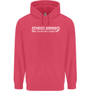 Atheist Airways Funny Atheism Childrens Kids Hoodie Heliconia