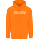 Atheist Airways Funny Atheism Childrens Kids Hoodie Orange