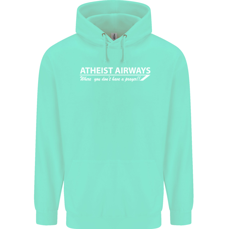 Atheist Airways Funny Atheism Childrens Kids Hoodie Peppermint