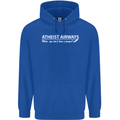 Atheist Airways Funny Atheism Childrens Kids Hoodie Royal Blue