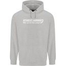 Atheist Airways Funny Atheism Childrens Kids Hoodie Sports Grey
