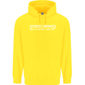 Atheist Airways Funny Atheism Childrens Kids Hoodie Yellow