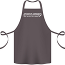 Atheist Airways Funny Atheism Cotton Apron 100% Organic Dark Grey