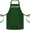 Atheist Airways Funny Atheism Cotton Apron 100% Organic Forest Green