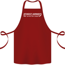 Atheist Airways Funny Atheism Cotton Apron 100% Organic Maroon