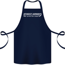 Atheist Airways Funny Atheism Cotton Apron 100% Organic Navy Blue