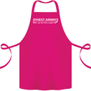 Atheist Airways Funny Atheism Cotton Apron 100% Organic Pink