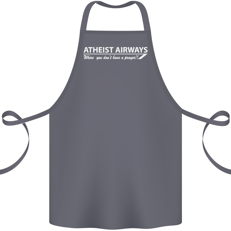 Atheist Airways Funny Atheism Cotton Apron 100% Organic Steel