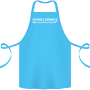 Atheist Airways Funny Atheism Cotton Apron 100% Organic Turquoise