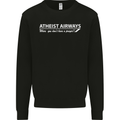 Atheist Airways Funny Atheism Kids Sweatshirt Jumper Black
