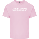 Atheist Airways Funny Atheism Kids T-Shirt Childrens Light Pink