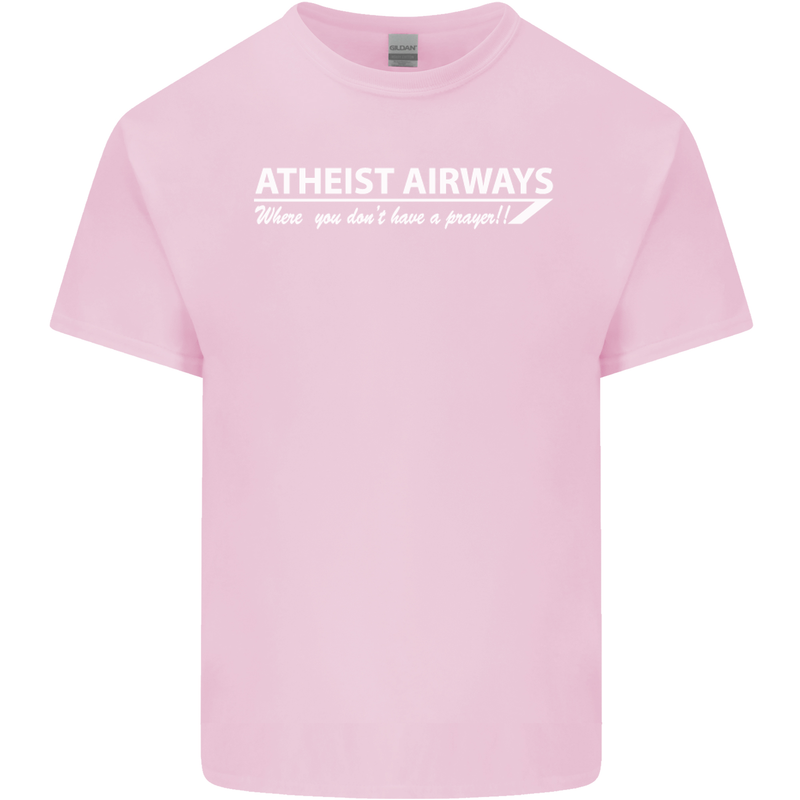Atheist Airways Funny Atheism Kids T-Shirt Childrens Light Pink
