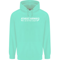 Atheist Airways Funny Atheism Mens 80% Cotton Hoodie Peppermint