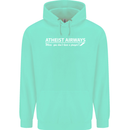 Atheist Airways Funny Atheism Mens 80% Cotton Hoodie Peppermint
