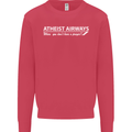 Atheist Airways Funny Atheism Mens Sweatshirt Jumper Heliconia