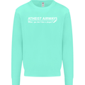 Atheist Airways Funny Atheism Mens Sweatshirt Jumper Peppermint