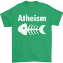 Atheist Fish Funny Atheism Mens T-Shirt Cotton Gildan Irish Green