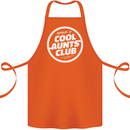 Auntie's Day Member of Cool Aunts Club Cotton Apron 100% Organic Orange