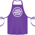 Auntie's Day Member of Cool Aunts Club Cotton Apron 100% Organic Purple