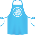 Auntie's Day Member of Cool Aunts Club Cotton Apron 100% Organic Turquoise