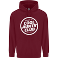 Auntie's Day Member of Cool Aunts Club Mens 80% Cotton Hoodie Maroon