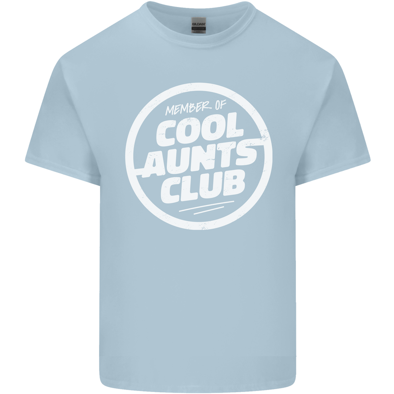 Auntie's Day Member of Cool Aunts Club Mens Cotton T-Shirt Tee Top Light Blue