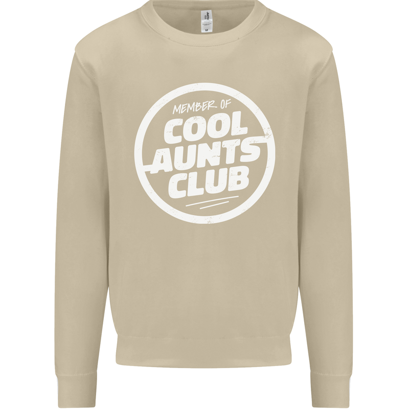 Auntie's Day Member of Cool Aunts Club Mens Sweatshirt Jumper Sand