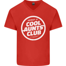 Auntie's Day Member of Cool Aunts Club Mens V-Neck Cotton T-Shirt Red
