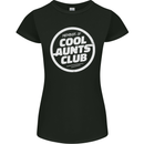 Auntie's Day Member of Cool Aunts Club Womens Petite Cut T-Shirt Black