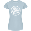 Auntie's Day Member of Cool Aunts Club Womens Petite Cut T-Shirt Light Blue