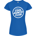 Auntie's Day Member of Cool Aunts Club Womens Petite Cut T-Shirt Royal Blue