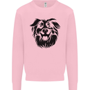 Australian Sheepdog Dogs Kids Sweatshirt Jumper Light Pink