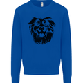 Australian Sheepdog Dogs Kids Sweatshirt Jumper Royal Blue
