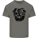 Australian Sheepdog Dogs Mens Cotton T-Shirt Tee Top Charcoal