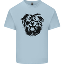 Australian Sheepdog Dogs Mens Cotton T-Shirt Tee Top Light Blue