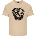 Australian Sheepdog Dogs Mens Cotton T-Shirt Tee Top Sand