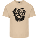 Australian Sheepdog Dogs Mens Cotton T-Shirt Tee Top Sand