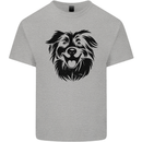 Australian Sheepdog Dogs Mens Cotton T-Shirt Tee Top Sports Grey
