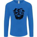 Australian Sheepdog Dogs Mens Long Sleeve T-Shirt Royal Blue